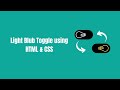 Light Bulb Toggle Button using HTML & CSS