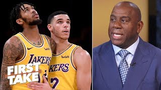 Magic Johnson reveals Lakers' expectations, how to beat Warriors | First Take