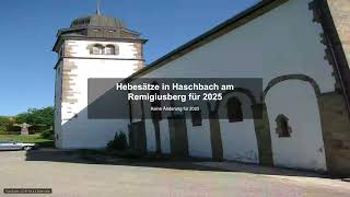 Hebesätze in Haschbach am Remigiusberg für 2025 - Gewerbesteuer News