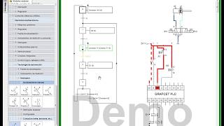 Example of programmed electropneumatic automatism, using Grafcet, under Festo Fluidsim