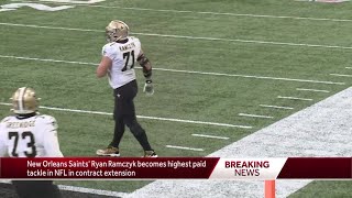 New Orleans Saints' Ryan Ramczyk becomes highest paid tackle in NFL in contract extension