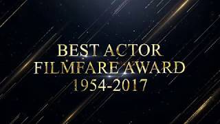 Filmfare award every best actor winners from1954 to 2017