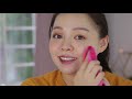 clean makeup removal with just warm water 🤷🏻‍♀️ trying out makeup eraser ❤️ trinhpham