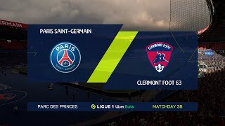 FIFA 21 | Paris Saint Germain vs Clermont Foot 63 - Parc Des Princes | Full Gameplay