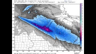 Winter storm warnings in forecast for 12/13/17