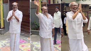 Superstar Rajinikanth Waves To His Fans, Who Came To Meet Him On New Year 2025 | MS Talkies