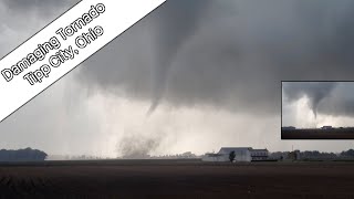 Insane Damaging EF-2 Tornado Just Before Hitting Meijer Distribution Center - Tipp City, Ohio