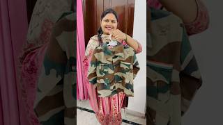 Advika ko mili Army Dress 🇮🇳 #shorts