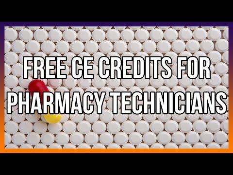 Free CE Credits For Pharmacy Technicians Free CE Credits For Pharmacy Technicians