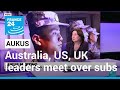 AUKUS meeting: Biden meeting Australian, UK leaders over subs pact • FRANCE 24 English