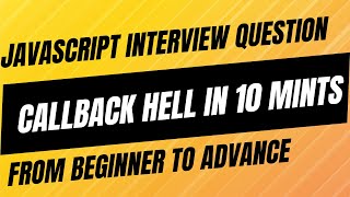 JavaScript Callback Hell Explained in 10 Minutes 🚀 #callback #javascript #ranjnacodes #reactjs
