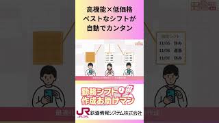 【最適化AIがシフト表を自動作成】勤務シフト作成お助けマン Day 6秒紹介