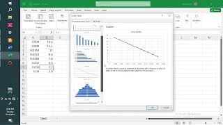 Plot a line in Excell and fine slope + intercept ; Useful for physics data analysis