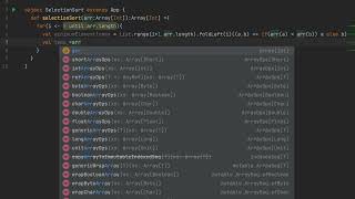 Implementation of Selection Sort Algorithm in Scala | DSA | Learn To Code in Scala