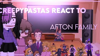 Creepypastas React to Afton Family [Creepypastas Reaccionan a Afton Family]