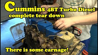 Cummins 4BT Turbo Diesel Rebuild Project | The Tear Down | EP1