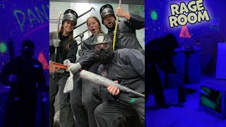 We get locked INSIDE of a RAGE ROOM with our teenagers!!