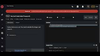 Codewars | You Can't Code Under Pressure #1 | Python 8 kyu