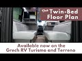 Twin Bed Floorplan on the Grech RV Turismo and Terreno