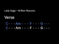 Million Reasons Chord Karaoke in C