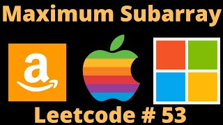 MAXIMUM SUBARRAY | LEETCODE 53 | PYTHON OPTIMAL SOLUTION