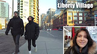 Toronto Walk | Streetcar Ride \u0026 Exploring Liberty Village | February 2024