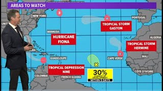 Tropical update: Hurricane Fiona making landfall in Nova Scotia; TD Nine likely to become Ian