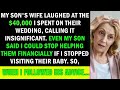 'Son's Wife Rejects Gratitude for $4 Million Wedding Gift  Watch How I Delivered an Epic Respons