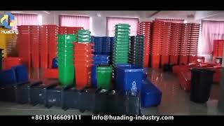 Plastic garbage bin factory