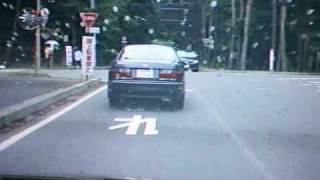 信州松本＠⑧対向車の隙を狙う_100703.wmv