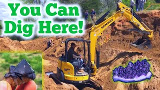 Amethyst Quartz Crystal Mining | OPEN TO PUBLIC | Scufflin Acres Prospect in Virginia