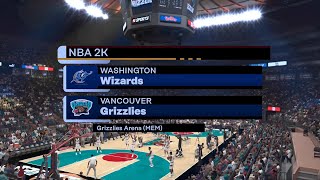 NBA 2K24|Eras Sim|2001 NBA Finals Gm 7|3. Washington Wizards at 4. Vancouver Grizzlies (CPU vs CPU)