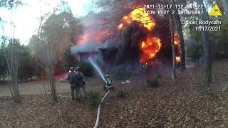 WATCH: Gunman's Remains Found Inside Burning Home After Standoff With LaGrange Police