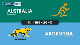 HIGHLIGHTS | AUSTRALIA v ARGENTINA | The Rugby Championship U20 2024 | Round 1