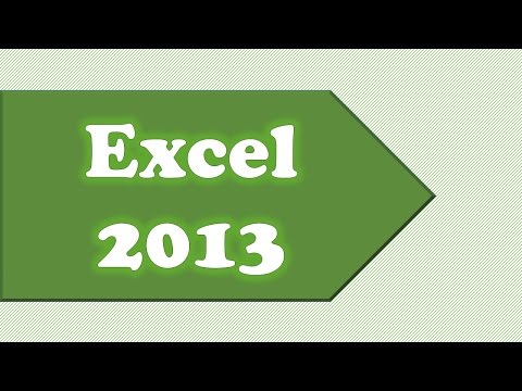 Enter Data into Excel 2013 Enter Data into Excel 2013