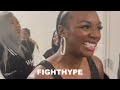 claressa shields u0026 papoose leave arena boo’d up like a gwoat final words on whoopin’ perkins