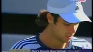 2002 US Open 1/4 - Pete Sampras vs Andy Roddick, Schalken vs Gonzalez