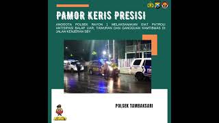 patroli pamor keris presisi Polsek Tambaksari