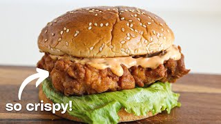 Crispy Chicken Sandwich Recipe | Chicken Burger