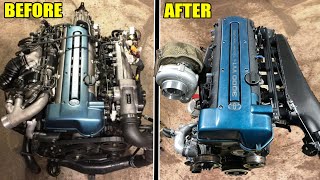 ULTIMATE 2JZ-GTE TRANSFORMATION! (Big turbo, intake manifold, paint etc.)