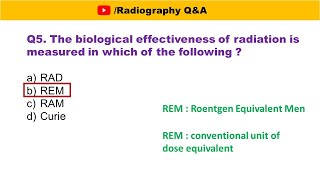 MCQs on Units of Radiation \u0026 Dose || Useful for Radiology and Radiotherapy professionals