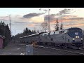 amtrak 1407 a518 cascades u0026 amtrak 11 a14 coast starlight napavine wa 03 07 2023