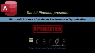 Microsoft Access - Database Performance Optimization