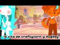 la cita de craftycorn y dogday🩵🧡/ship/smiling critters/video gacha/sin hate