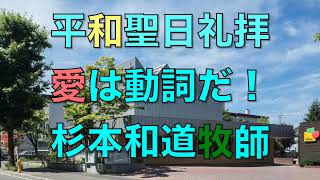 「愛は動詞だ！」聖書朗読\u0026説教 2023年8月6日