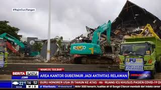 Kantor Gubernur Sulbar yang Runtuh Akibat Gempa Mulai Dibongkar