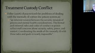 Locked up and Locked In: Difficulties Seeking Counseling in the Prison System