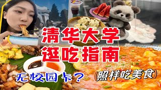 清华大学逛吃vlog，全国第一的大学竟然食堂也这么好吃！没有校园卡也能尝美味附参观打卡攻略