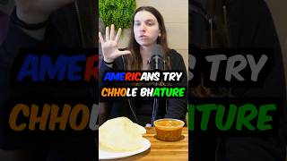 Americans try Chhole Bhature 🤤 #indianfood