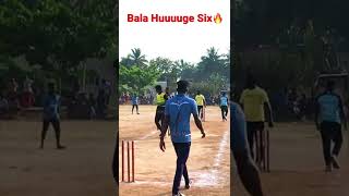 It’s a Huuuuuuge Six🔥 Bala #shorts #cricket